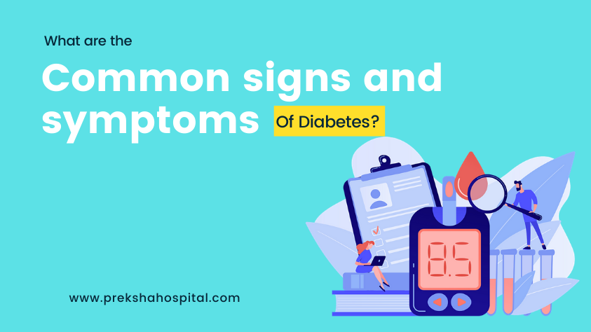 What are the common signs and symptoms of diabetes?
